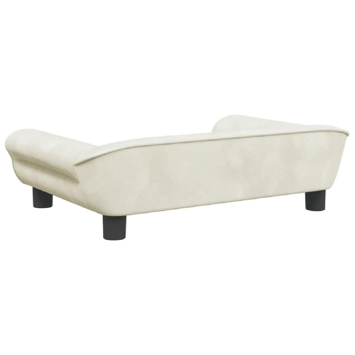 vidaXL Canapé pour enfants crème 70x45x26 cm velours