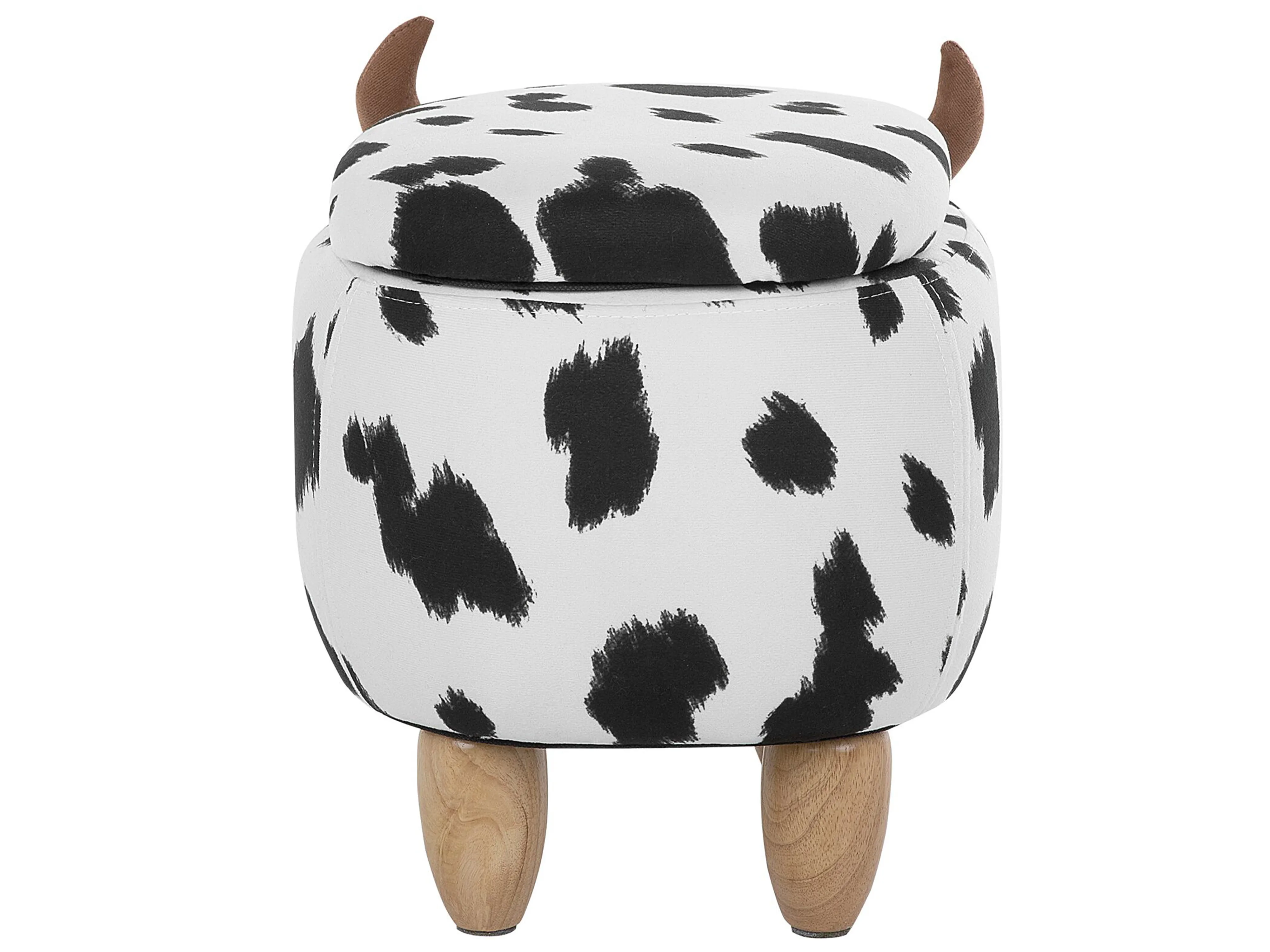 Dierenpoef met opbergruimte COW Stof Wit Koe