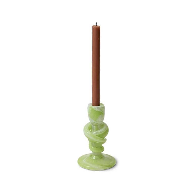 HKliving Knotted kandelaar Medium Green