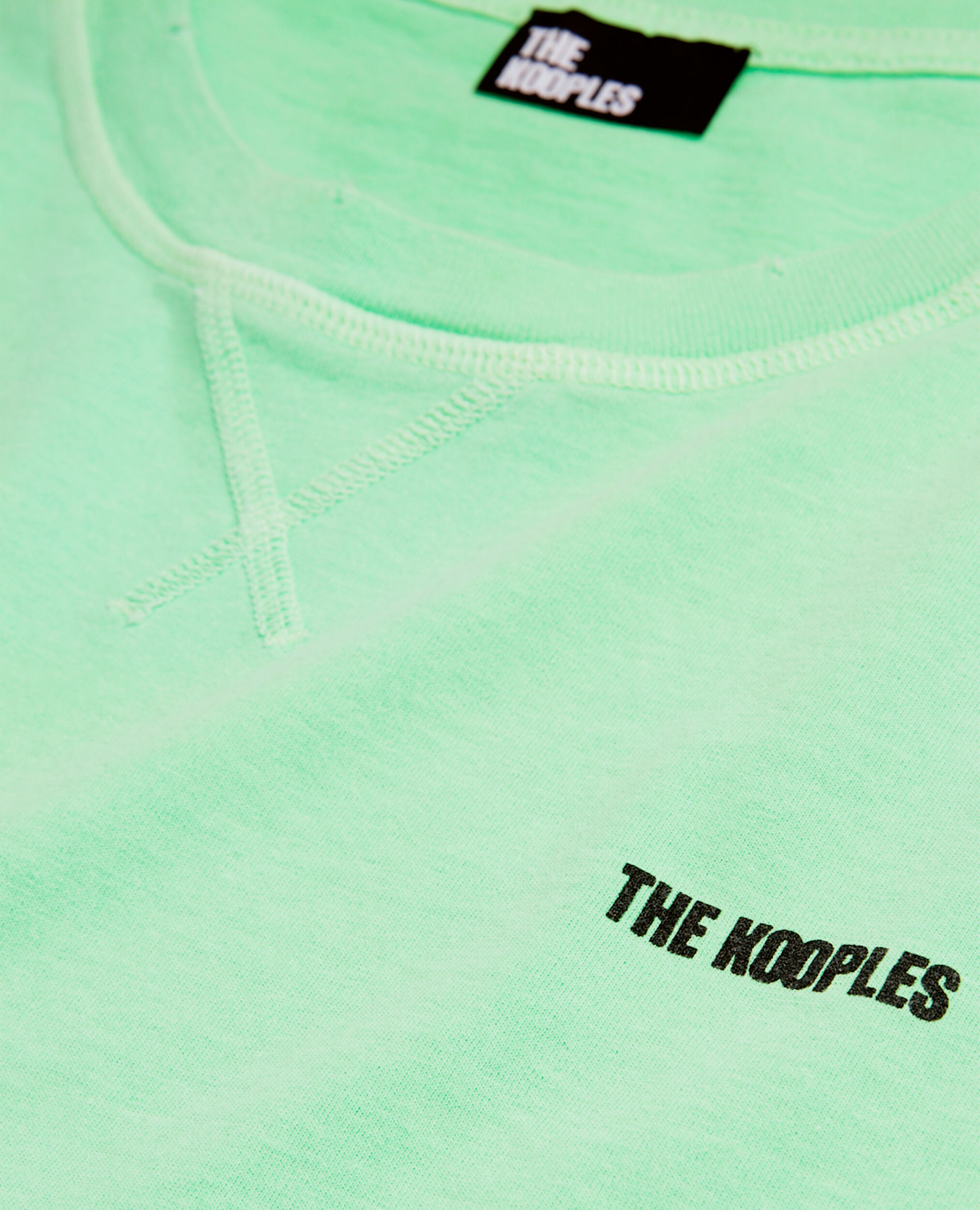 T-shirt vert fluo avec logo