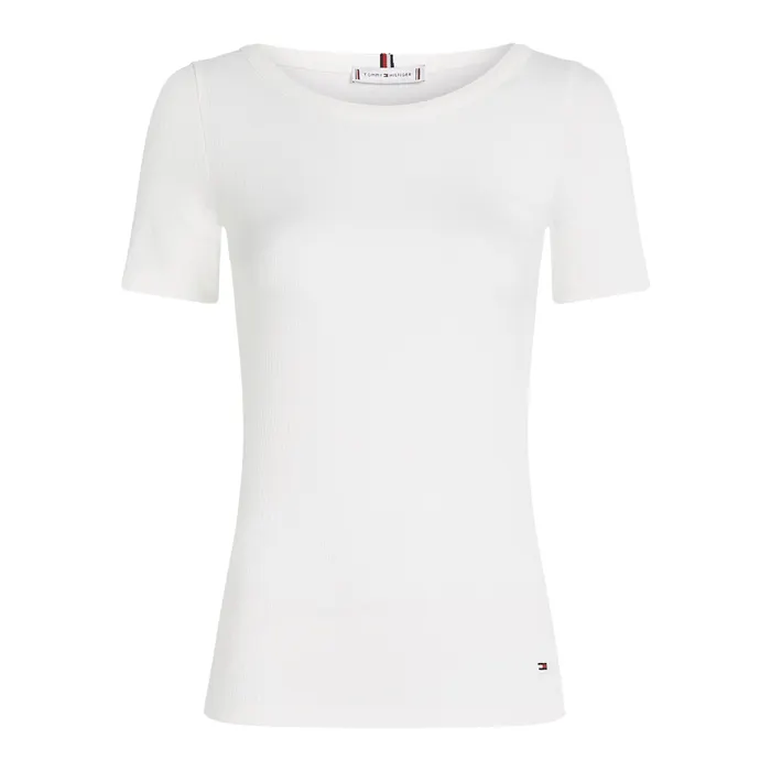 Tommy Hilfiger Slim 5X2 Rib Crew Shirt Dames