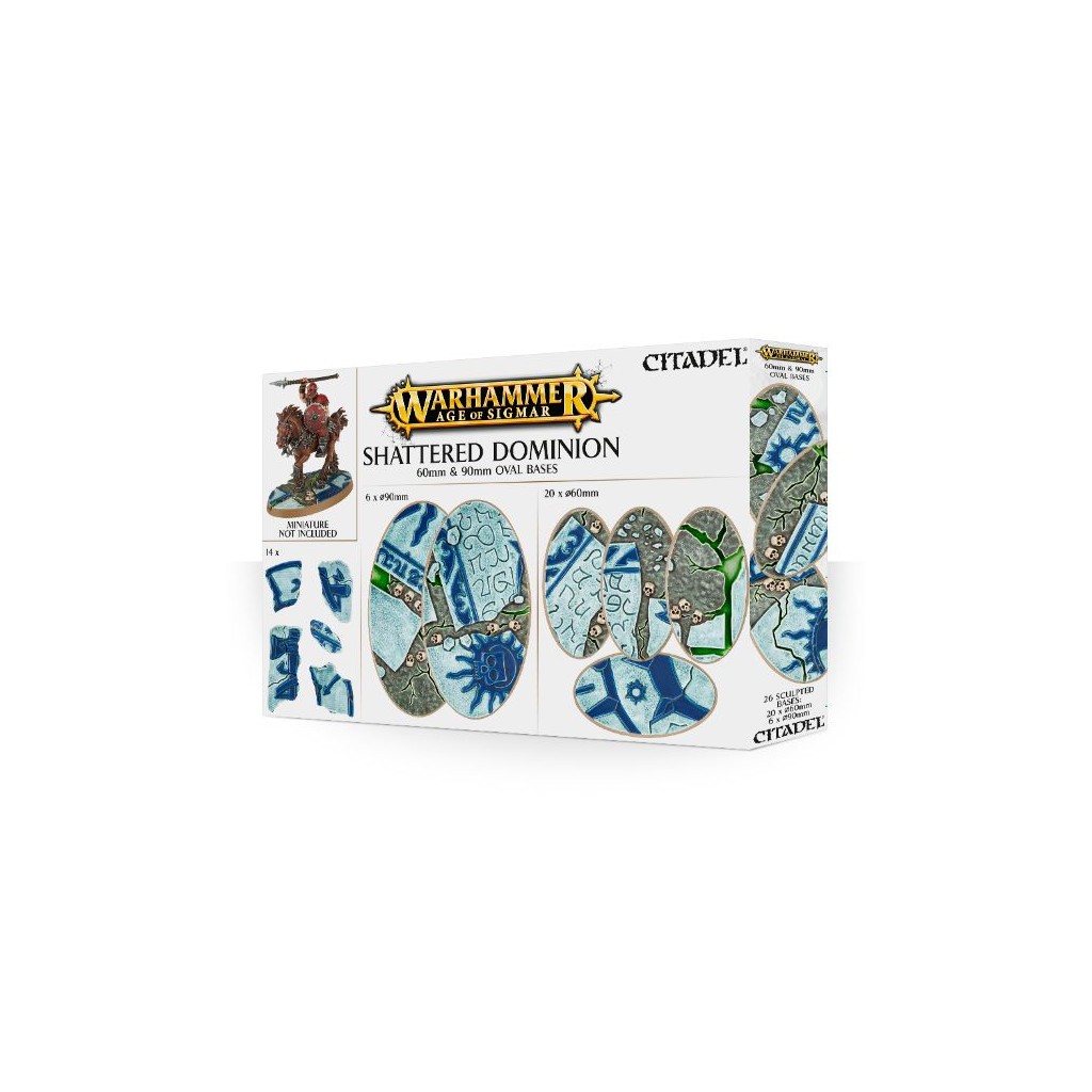 Citadel : Socles - Shattered Dominion 60 & 90mm Oval Bases