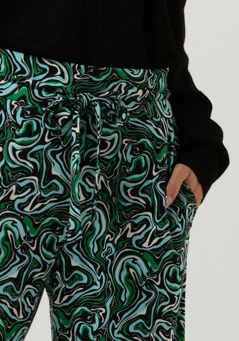 VANILIA blauwe vanilia wijde broek liquid wide leg