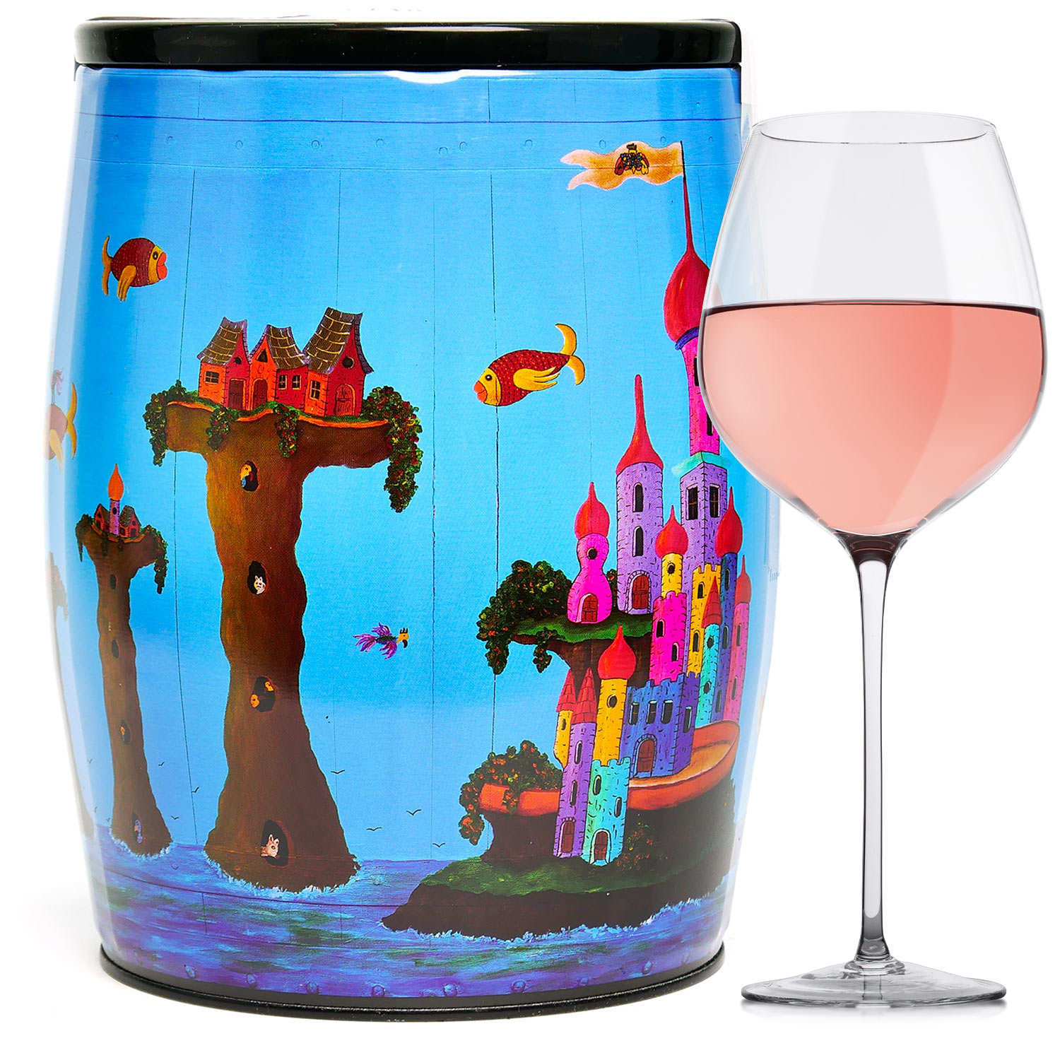 Bib'Art Françoise Leblond vin rosé Le Benjamin de Puech Haut