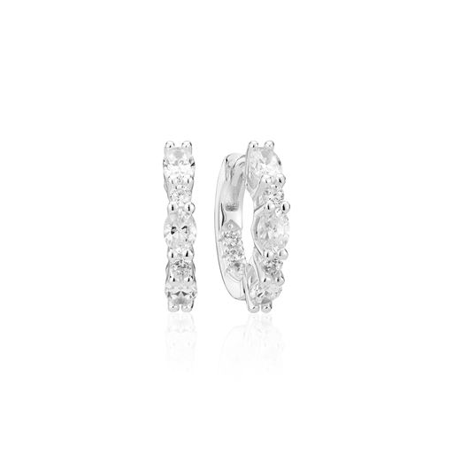 Sif Jakobs Jewellery Ellera Ovale Medio Øreringe, Silver