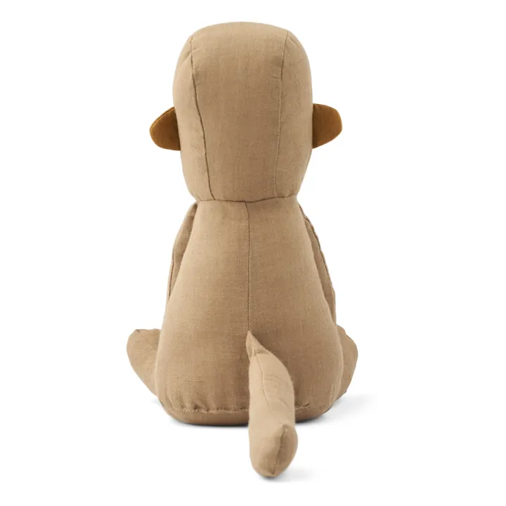 Liewood Peluche singe Halfdan en coton bio | Beige