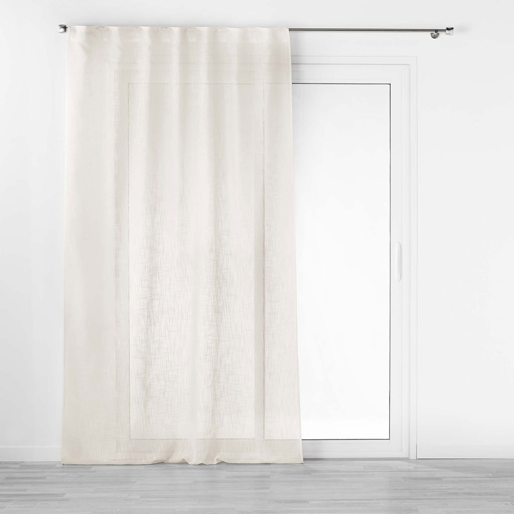 Voilage à passants cachés polyester HALTONA naturel 140x240cm