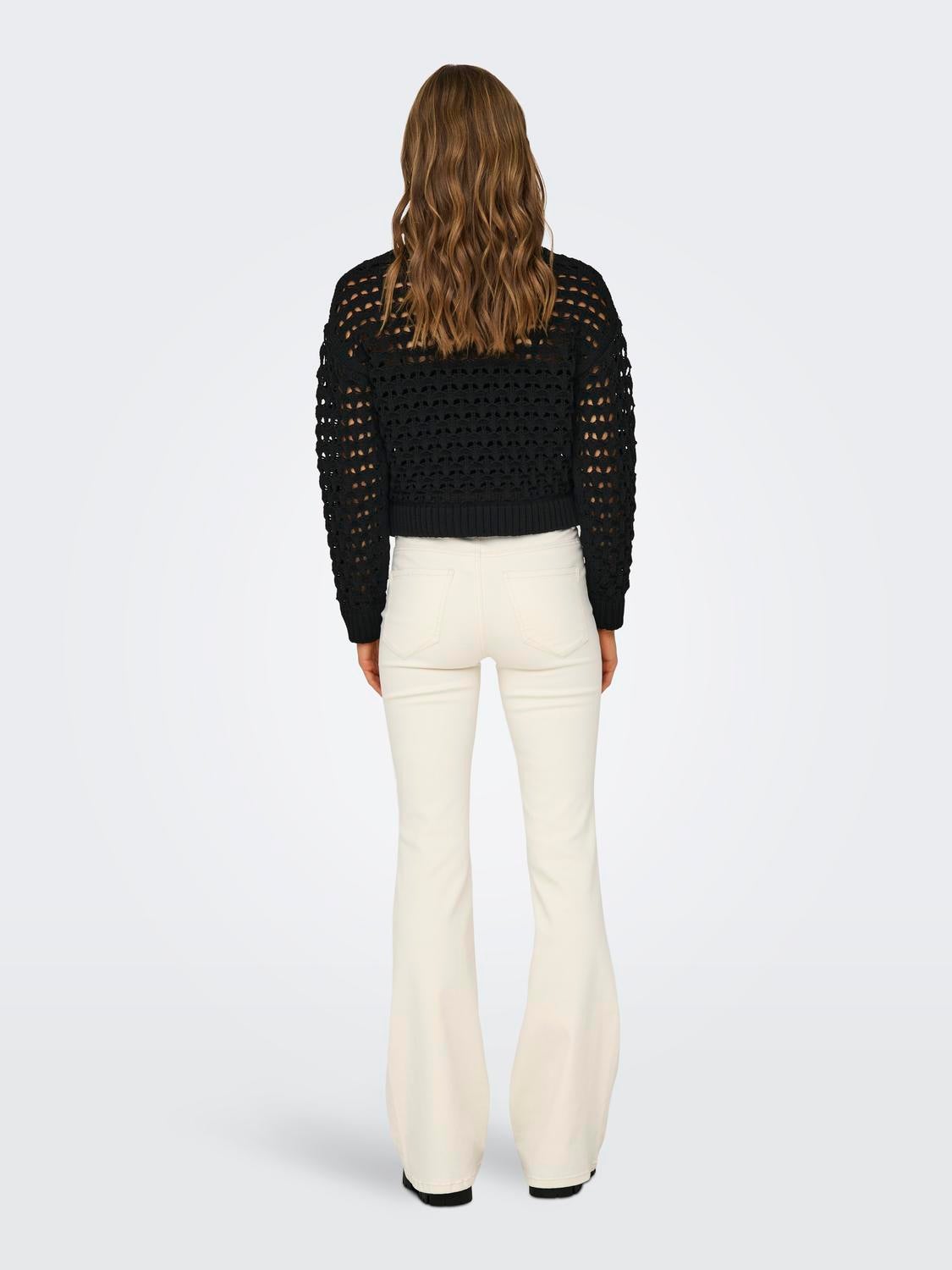 ONLLINDA Strickpullover Black
