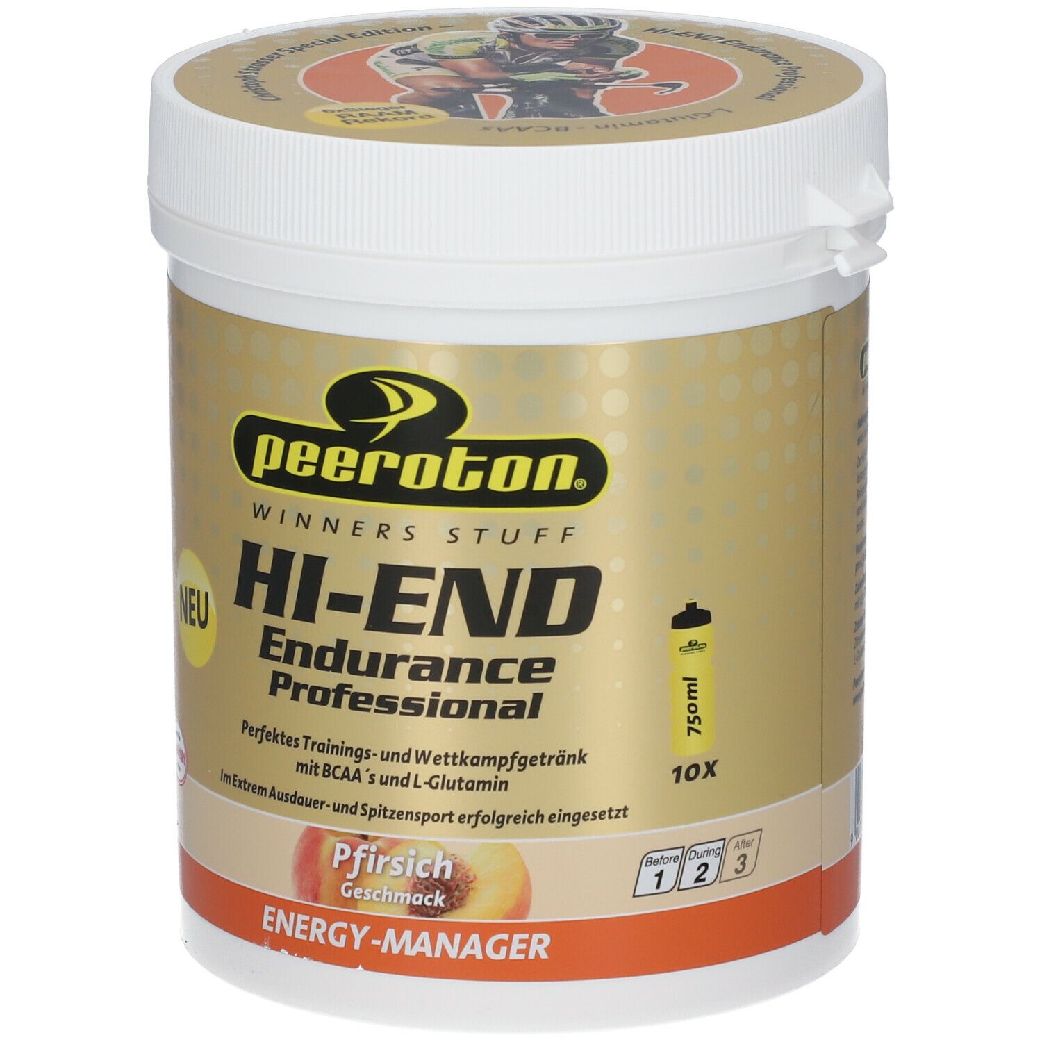 HI-END Endurance Energy Drink Professional 600g Pfirsich