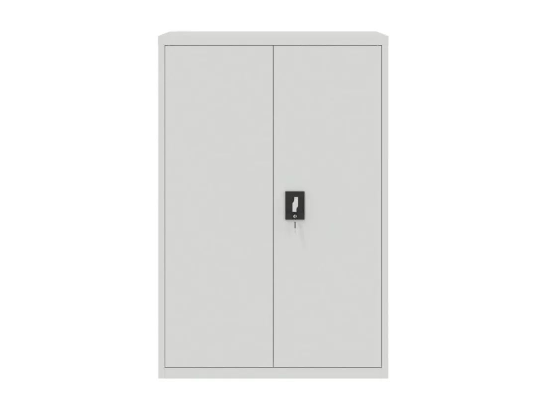 Classeur gris clair 90x40x180 cm acier
