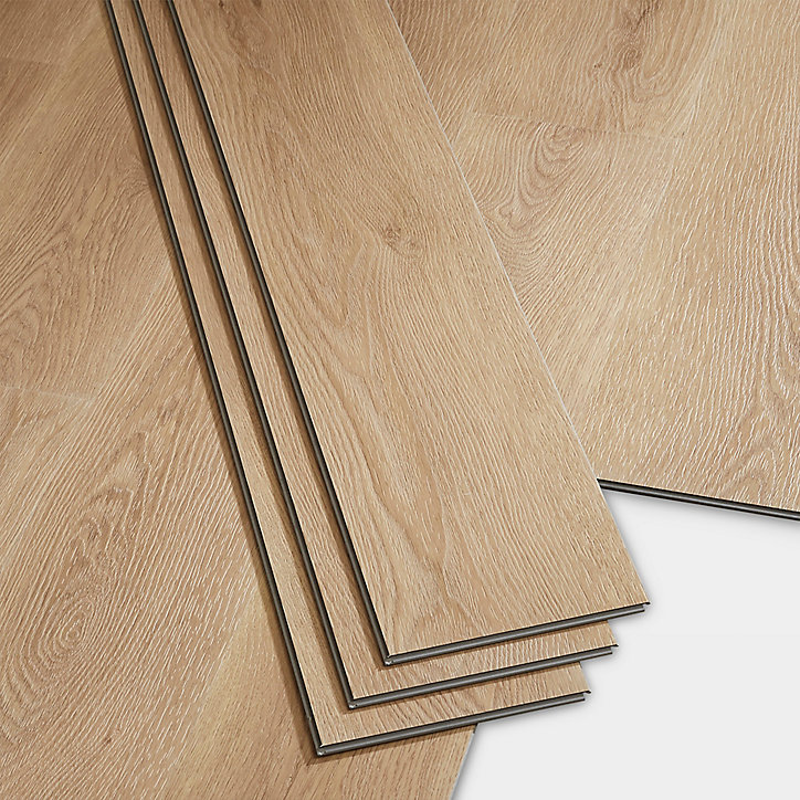 Lame PVC clipsable Jazy bois naturel 18 x 122 cm GoodHome (vendue au carton)