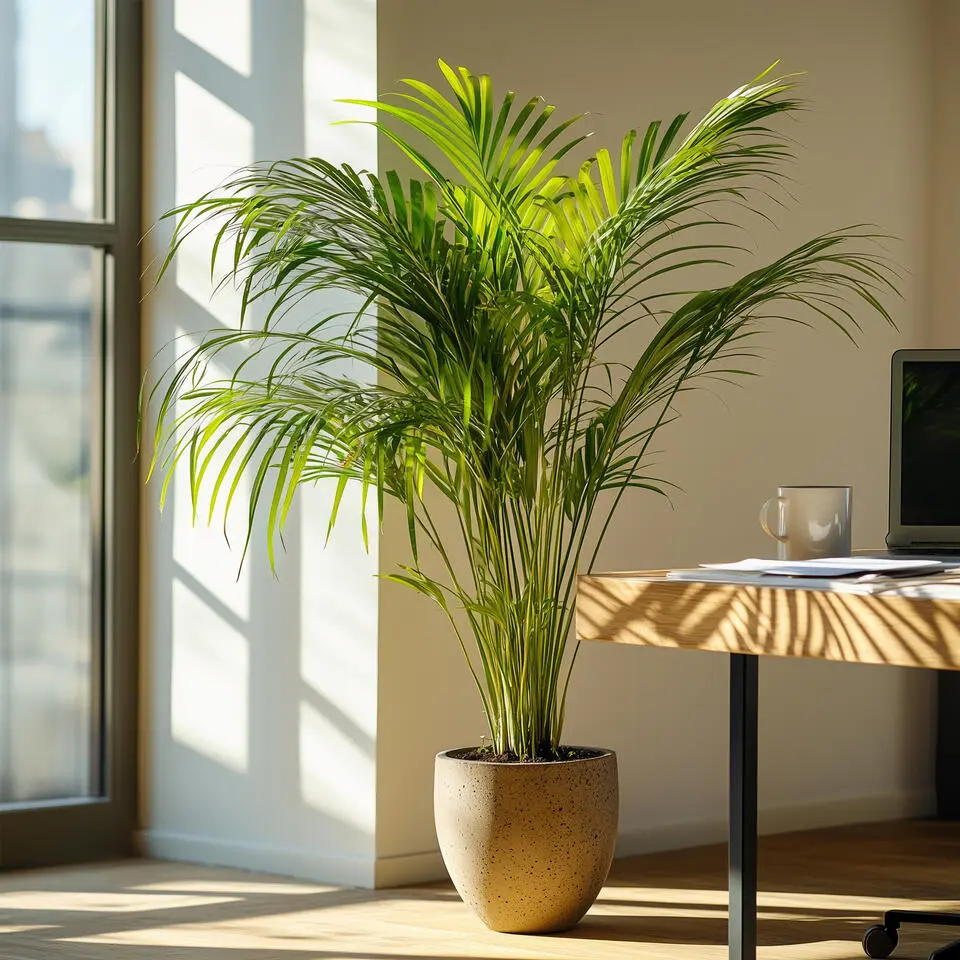 Areca goudpalm - Set van 2 - Dypsis lutescens - Hoogte 60-70cm - ⌀17cm