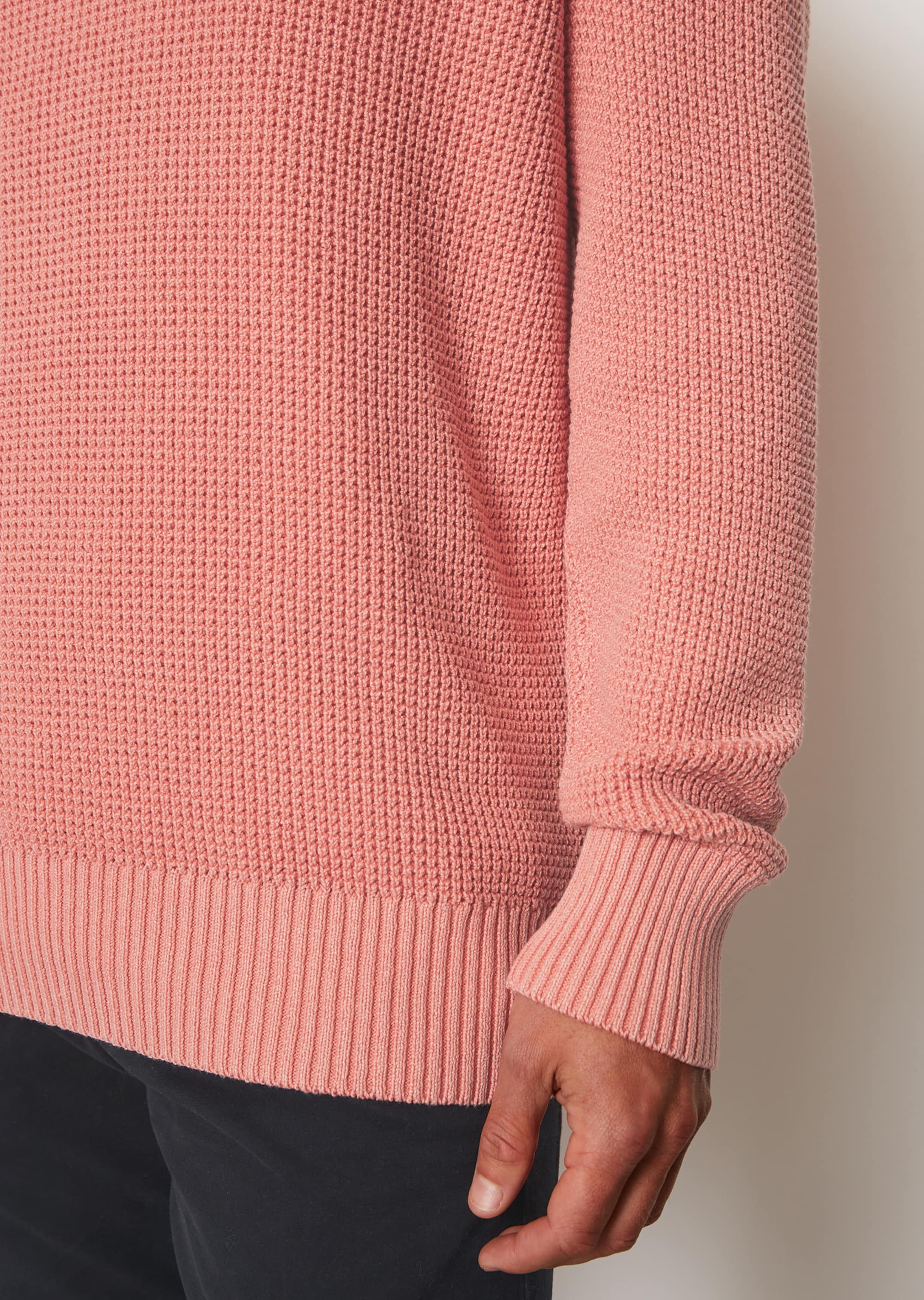 Pullover regular aus Bio-Baumwolle mit Struktur