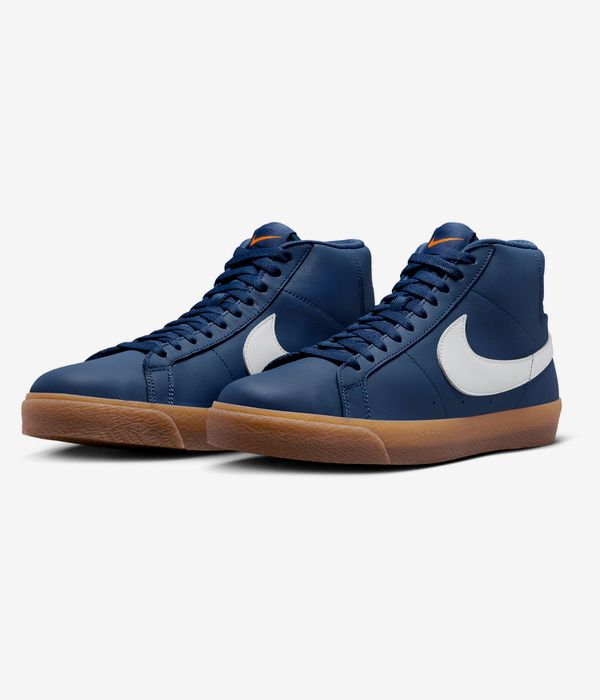 Nike SB Zoom Blazer Mid Schuh (navy white navy gum)