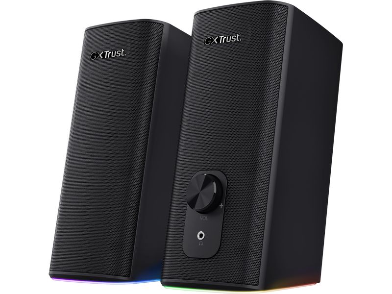 Trust PC-Lautsprecher GXT 612 Cetic Leistungsstarkes kabelloses Lautsprecherset mit Bluetooth und RGB-Beleuchtung