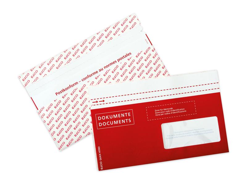 ELCO Dokumententasche aus Papier C5/6 Fenster rechts, 250 S Umweltfreundliche Dokumententaschen