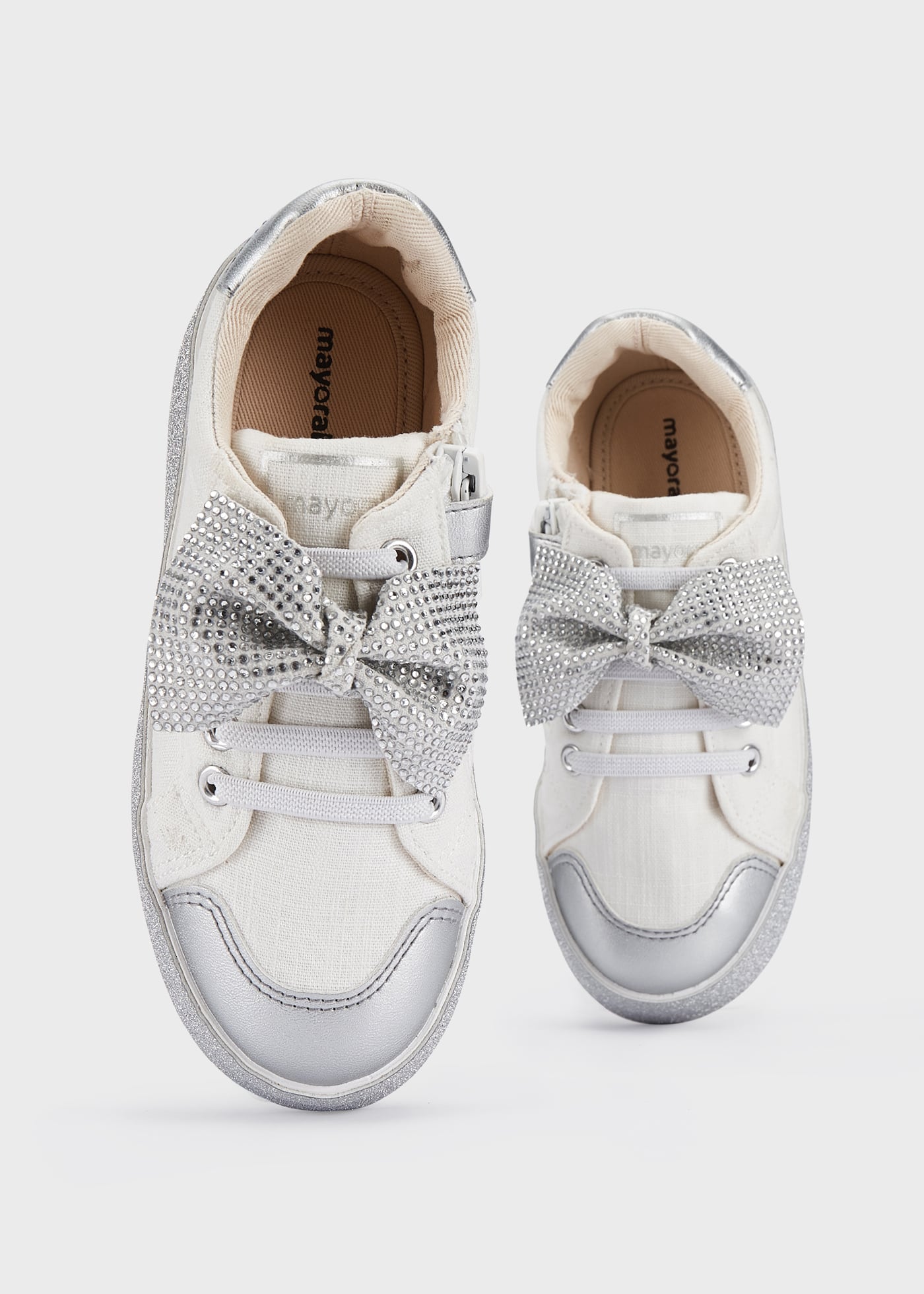 Tênis plataforma com glitter para meninas