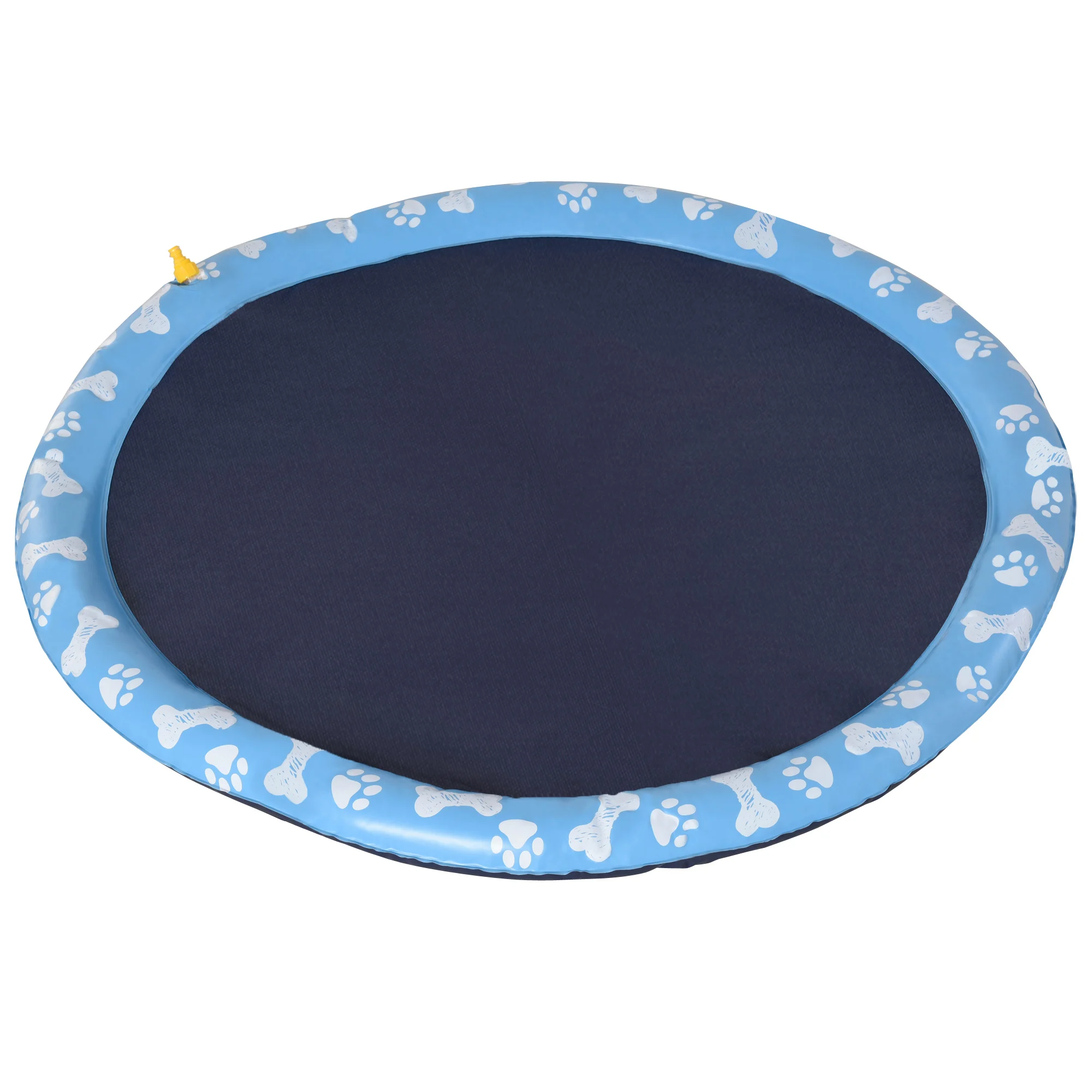 Tapete Aquático Portátil PawHut Splash Pad de 170cm com Aspersor, Ideal para Cães e Animais de Estimação - Azul