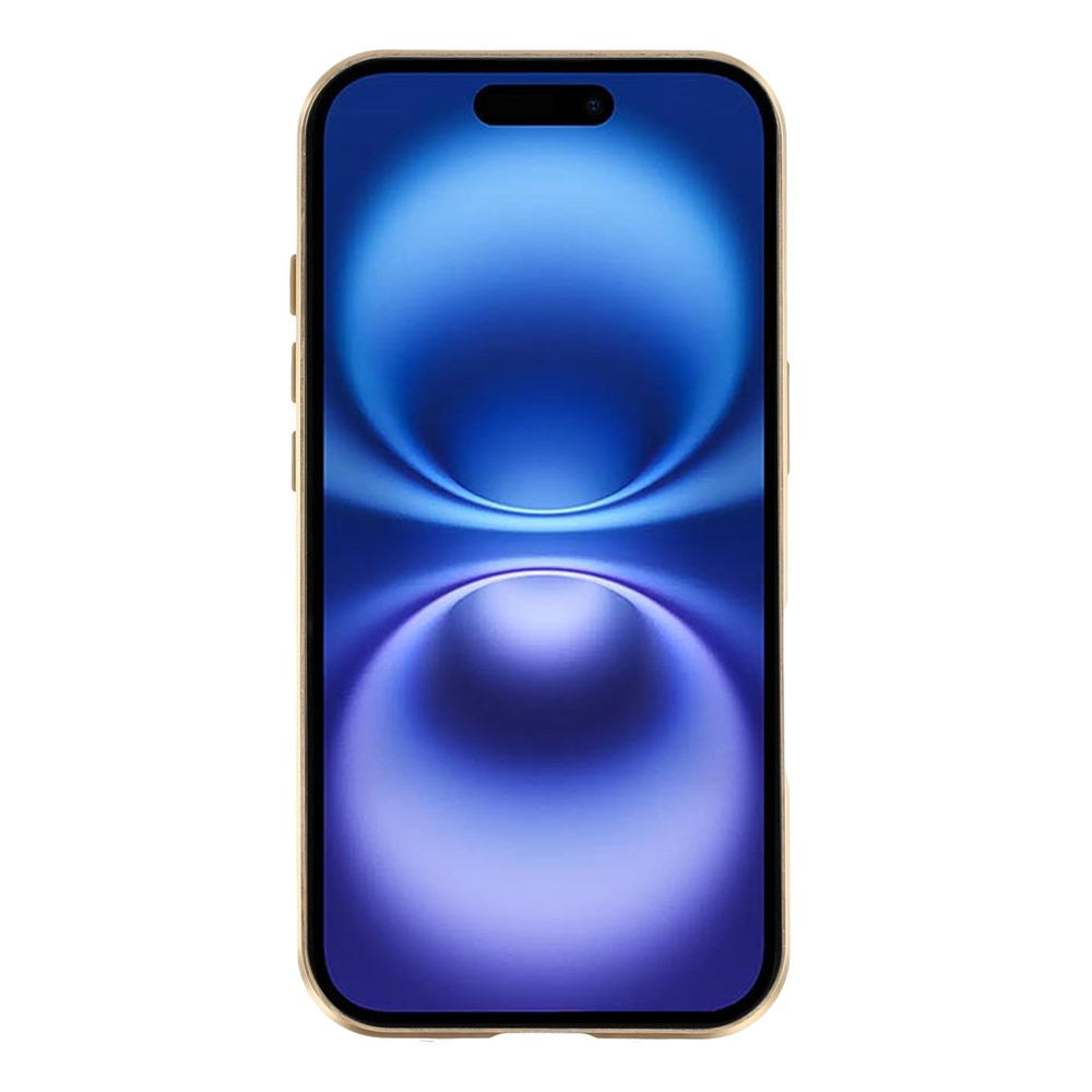 iPhone 17 Magnetische Alu Schutzhülle mit Panzer Glas Backcover   Displayschutz (Magnet-Technologie) - Gold
