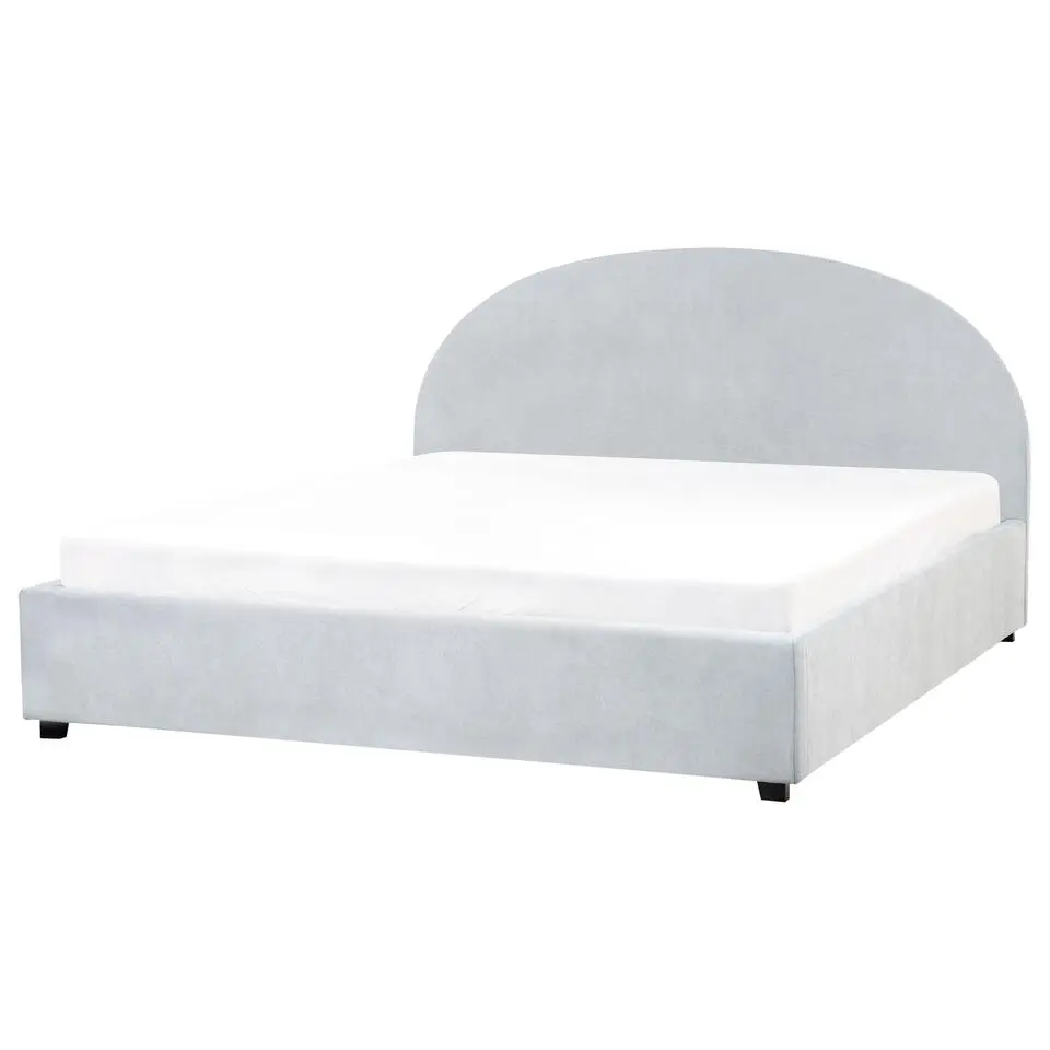 VAUCLUSE - Bed met opbergruimte - Lichtblauw - 180 x 200 cm - Stof
