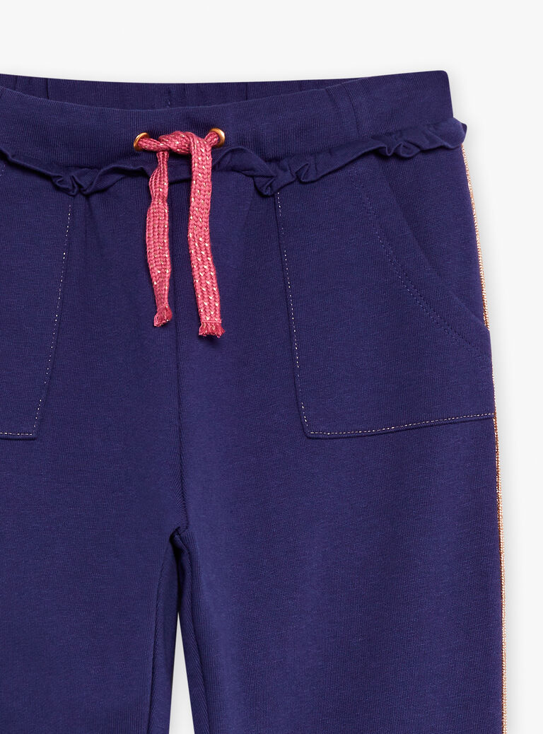 Jogging bleu marine et rose