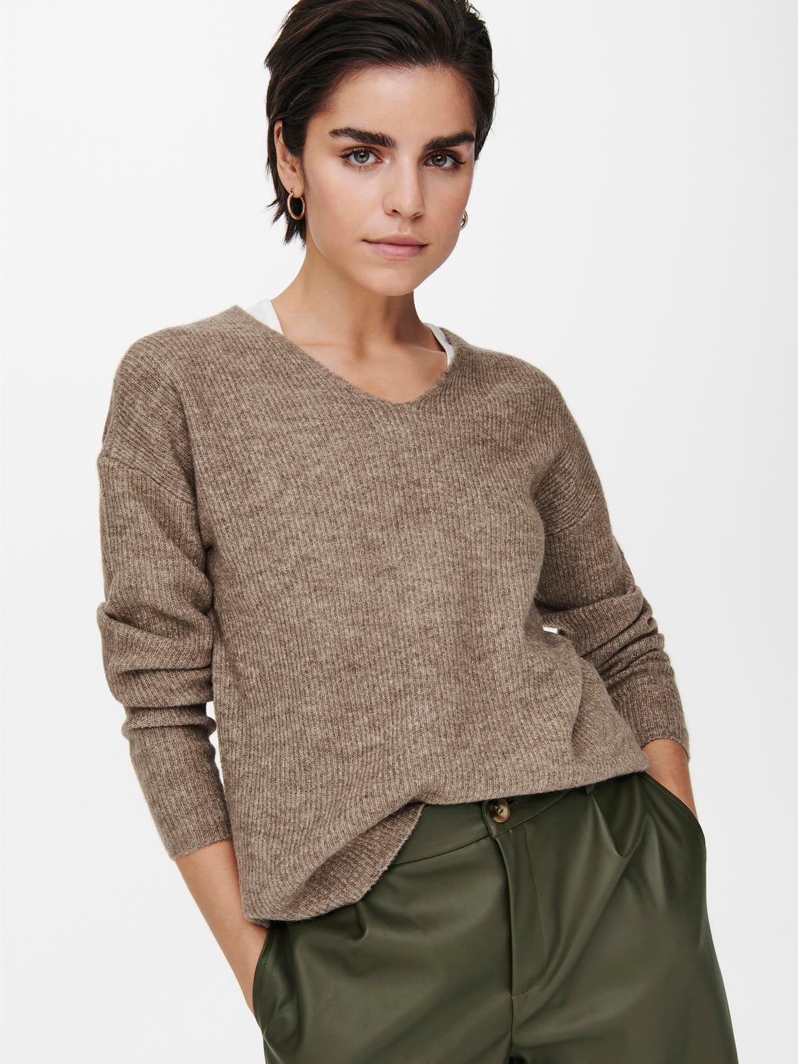 ONLCAMILLA Strickpullover Caribou
