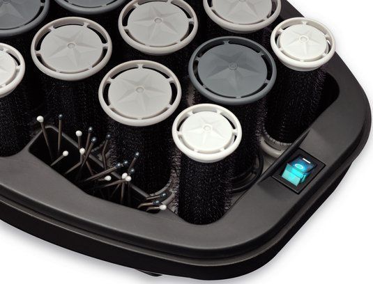 Carmen - C-5040 Pro Roller Set - Zwart/Grijs/Wit - Haarstylers