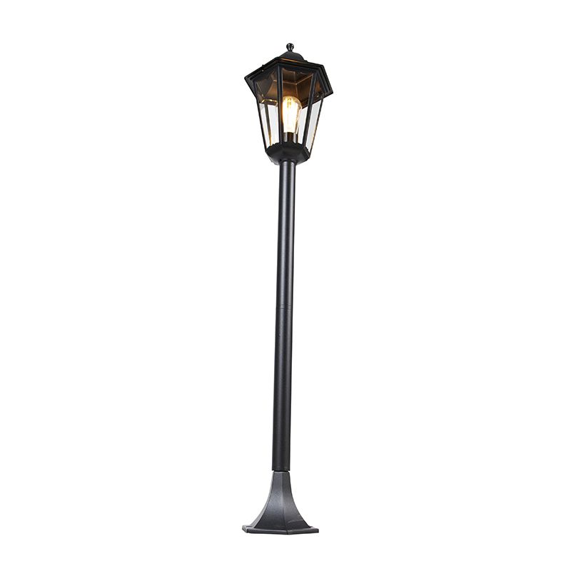 Staande buitenlantaarn zwart 120 cm IP44 - New Orleans