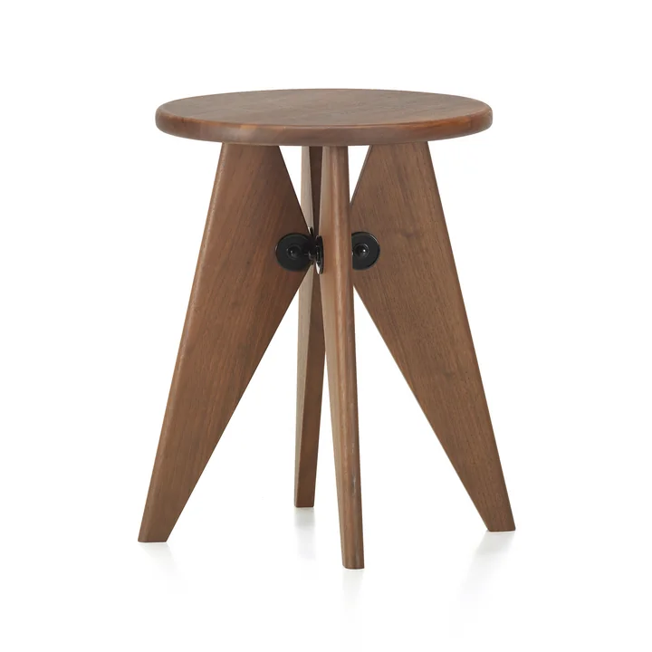 Vitra - Tabouret Solvay, nussbaum / schwarz