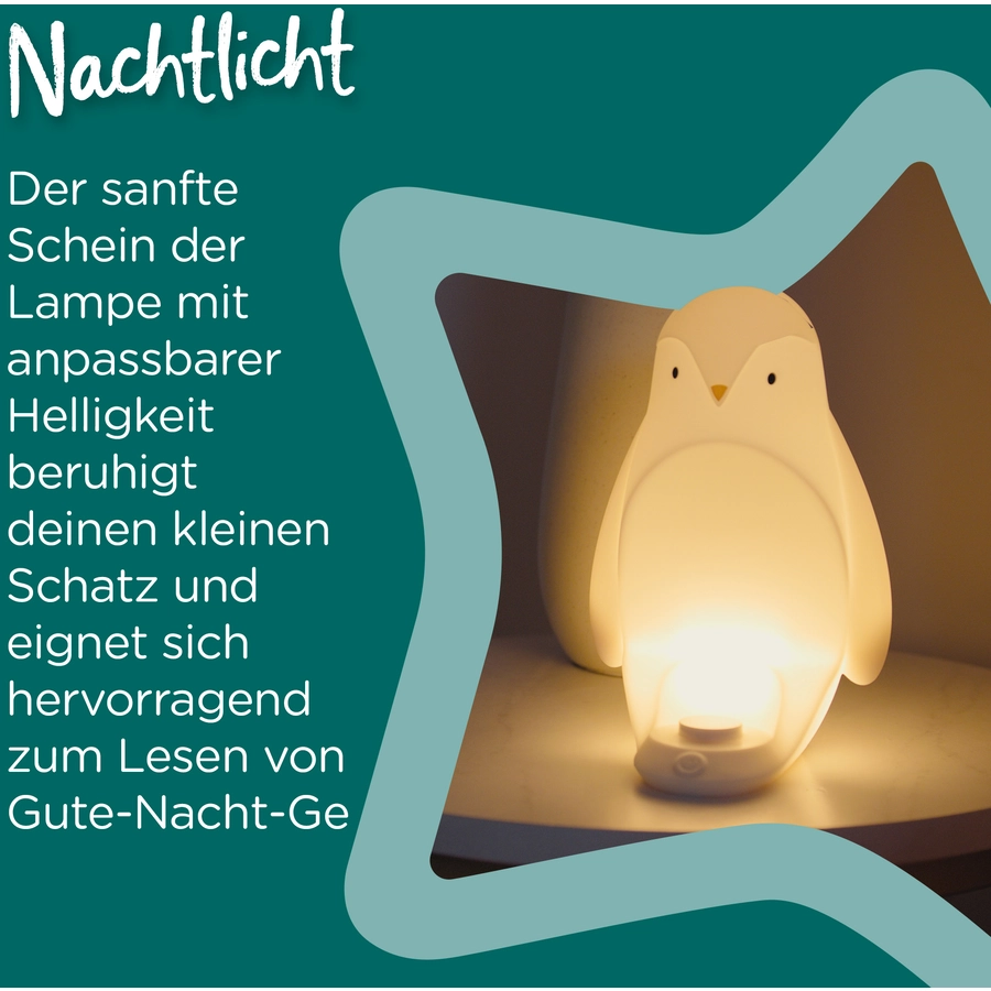 Tommee Tippee Nachtlicht, tragbarer 2-in-1 Pinguin
