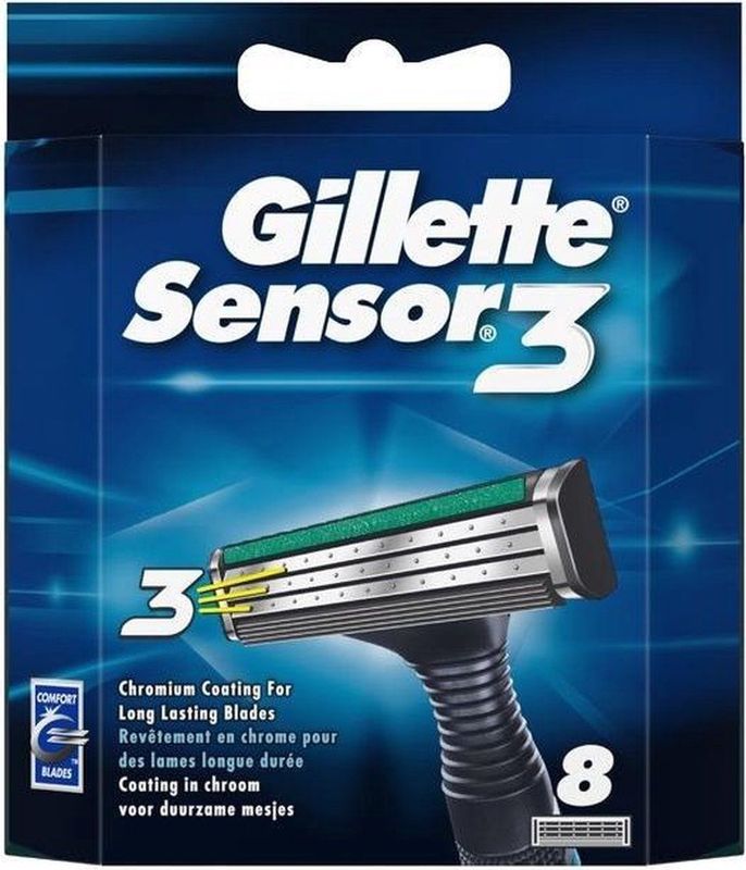 Gillette - Sensor - Scheermesjes - 8 Stuk