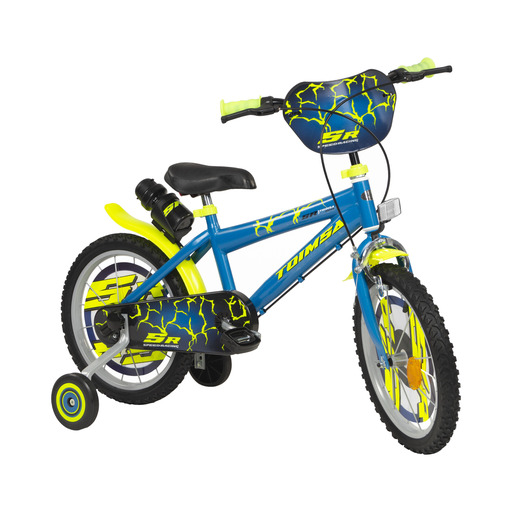 Bicicleta com raios de 16 polegadas