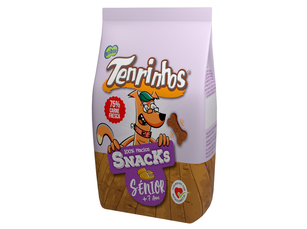 SNACKS PARA CÃO BRIBON TENRINHOS SÉNIOR 100G