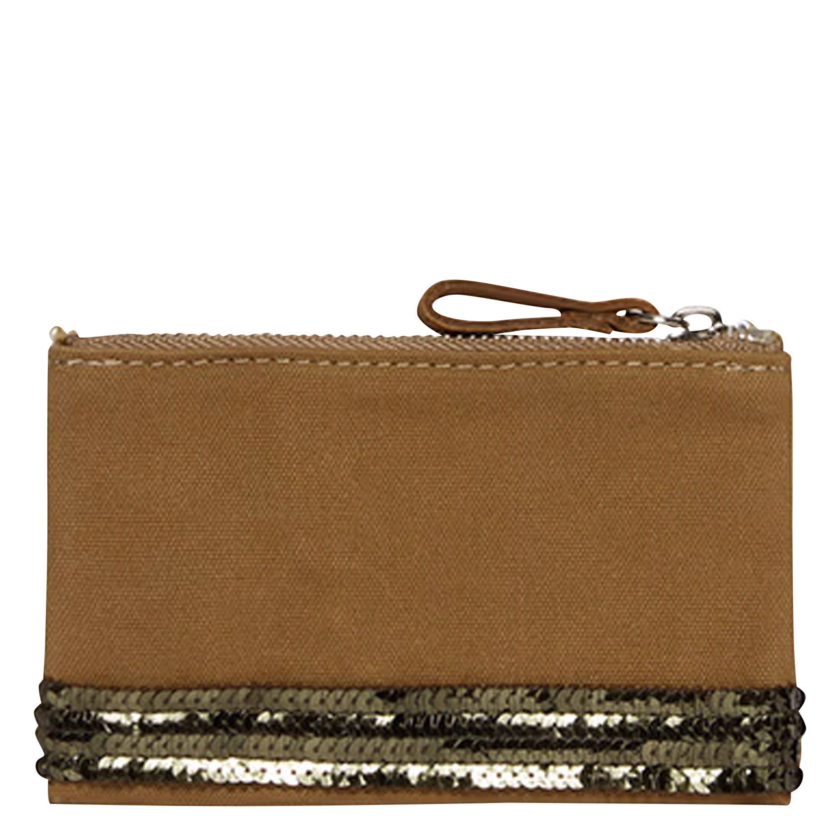 Porte-monnaie en coton| Marron