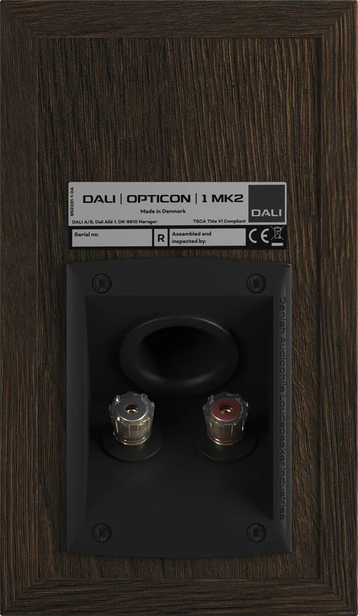 Dali Opticon 1 MKII Chêne foncé (la paire) Enceintes bibliothèque