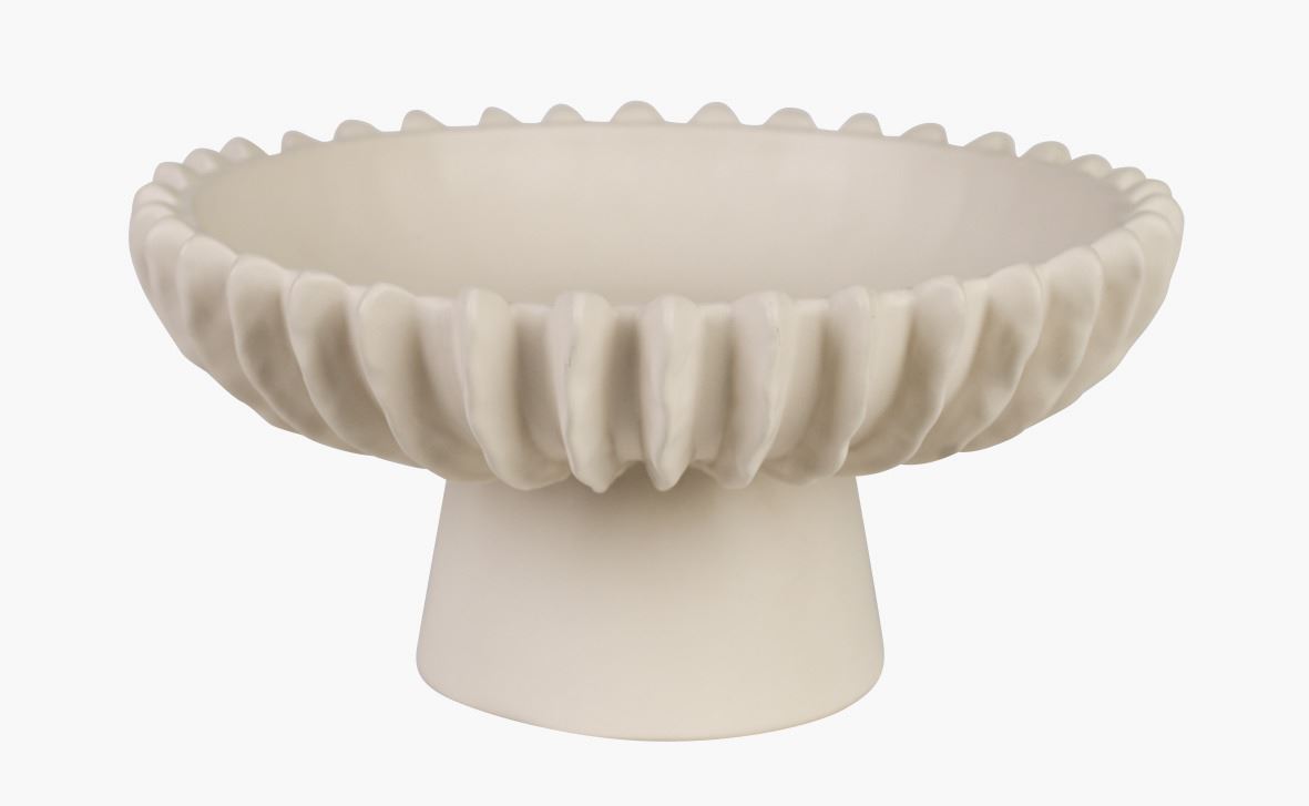 Skål lys beige - 26x26x13,5 cm