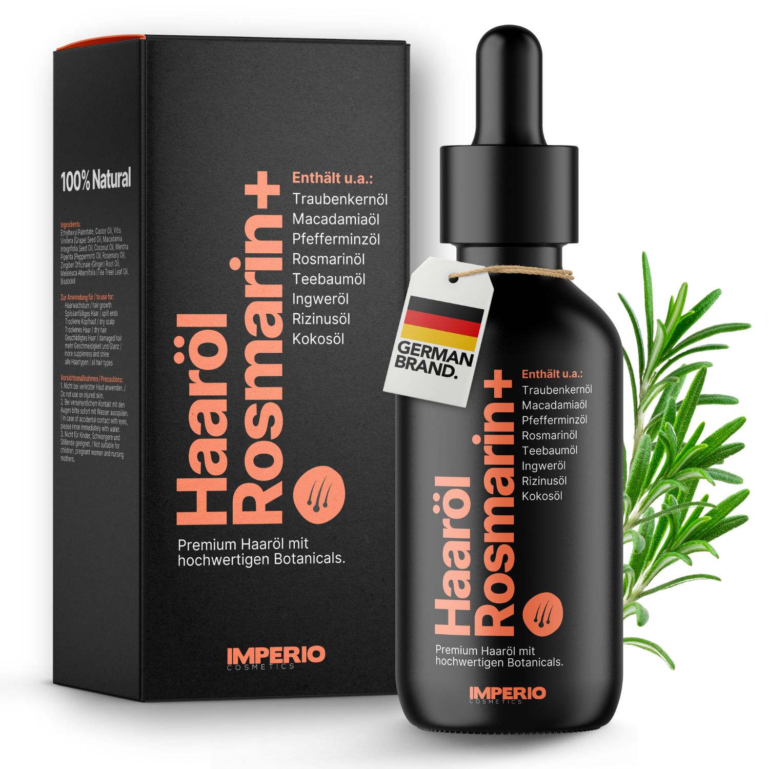IMPERIO® Haaröl Rosmarin+ revitalisierendes Haaröl für mehr Haarwachstum