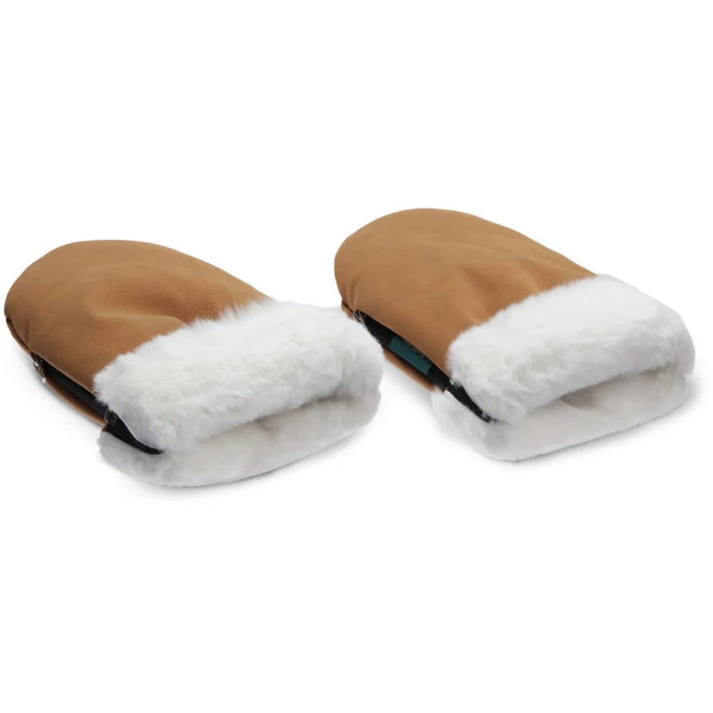 Køb KongWalther Mini Brown Faux Suede Østerbro Barnevognshandsker