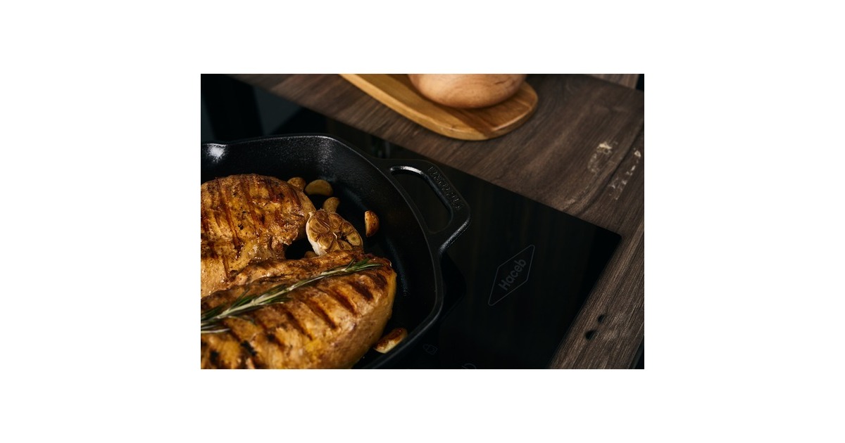 VictoriaSquare Grillpan 25 cm, Seasoned bak-/braadpan  (Zwart, Color packaging)