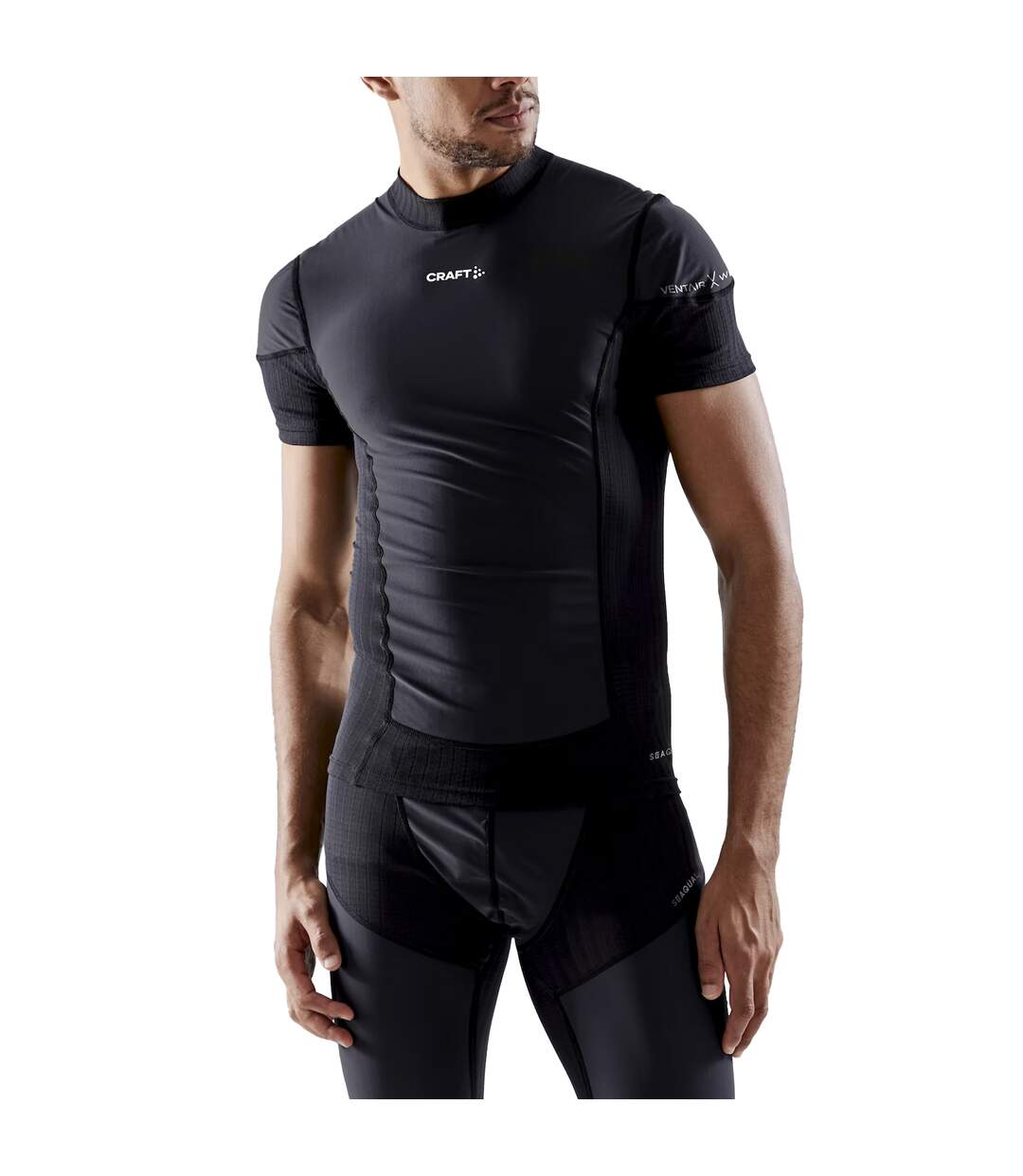 Craft - Haut thermique EXTREME - Homme (Noir / Granite) - UTUB859