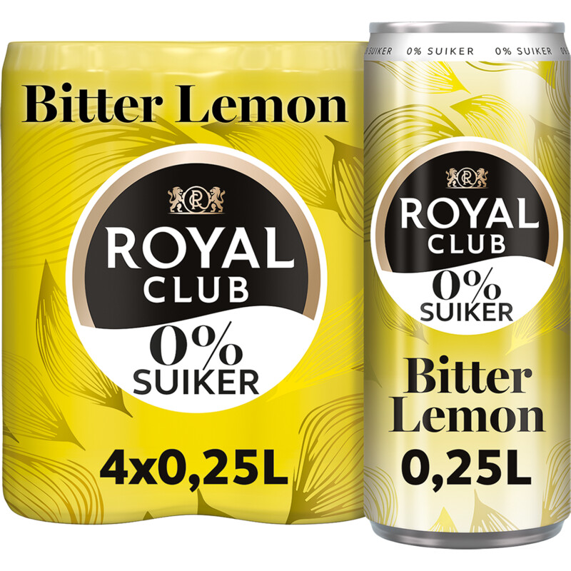 Royal Club Bitter lemon 0% suiker 4-pack
