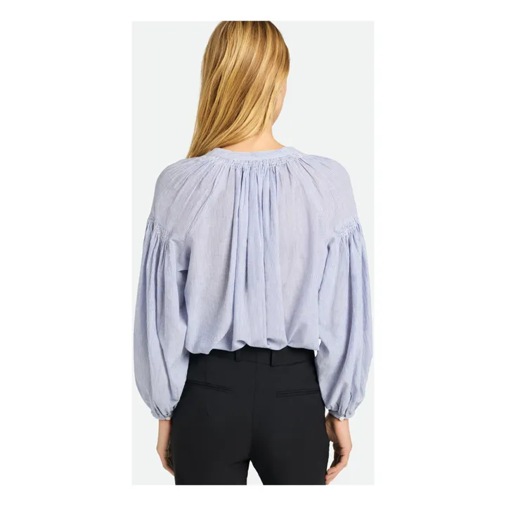 Vanessa Bruno Blouse Rayures Nipoa | Bleu