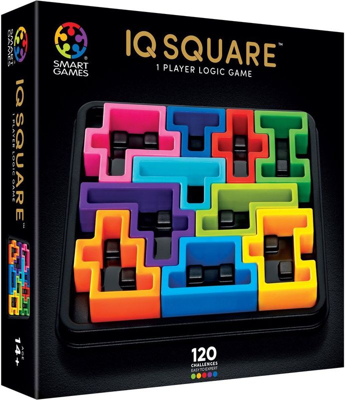SmartGames - IQ Square - IQ Deluxe Editions - Denkspel - 120 Opdrachten