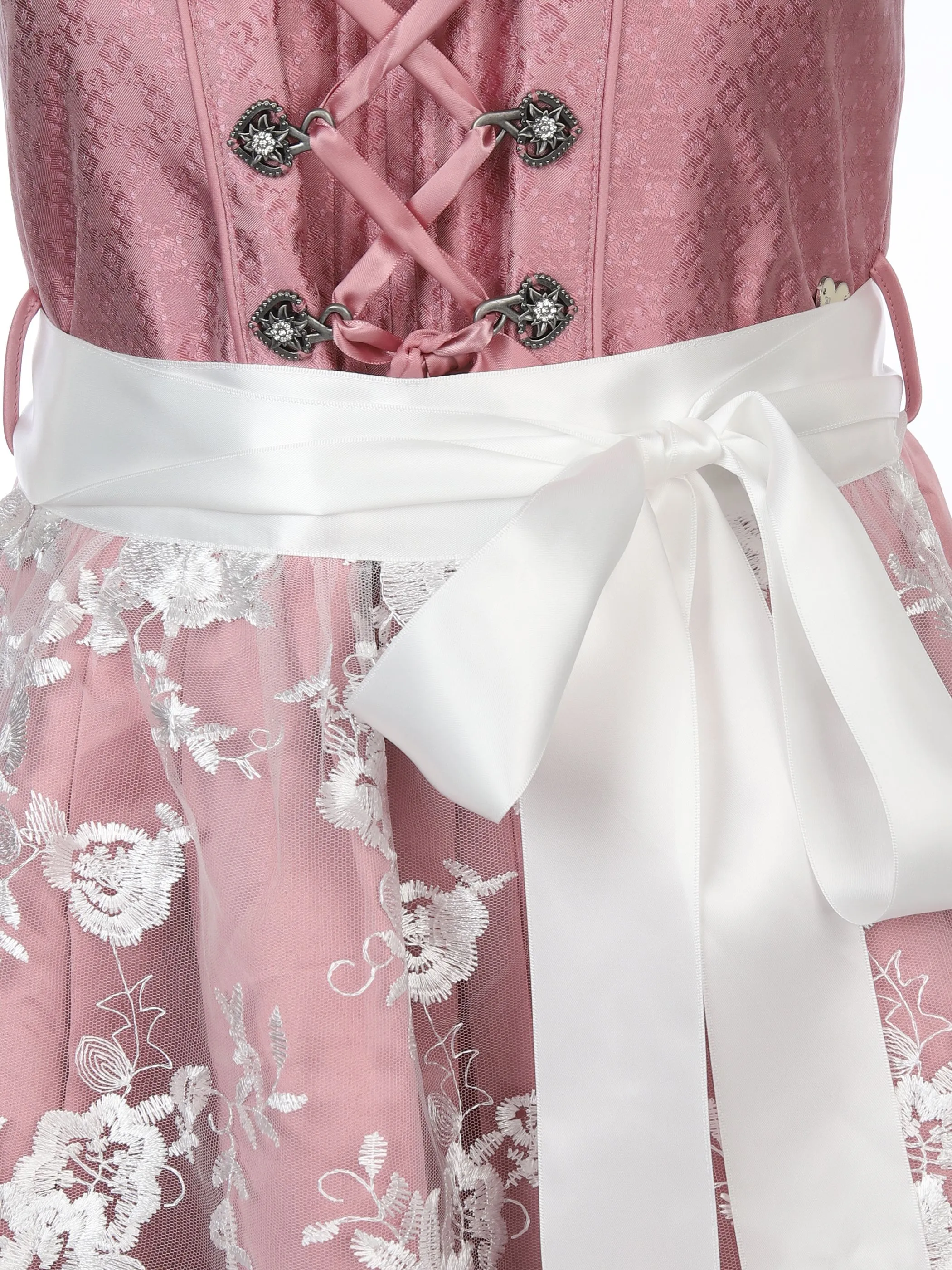 Damen Dirndl mit Spitzenschürze