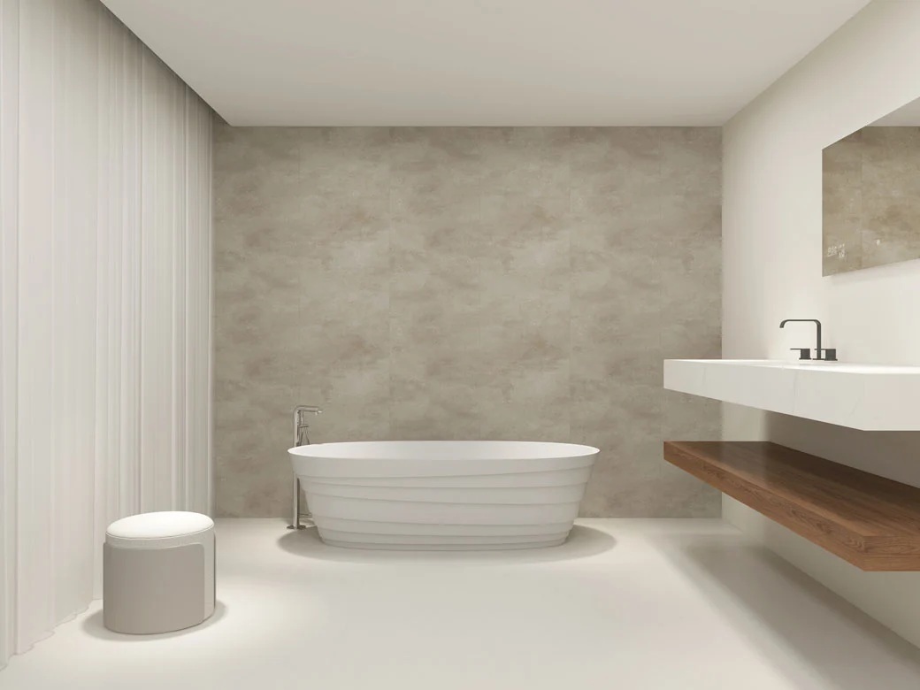KS Vinyl wandpaneel 60x260cm terrazzo leem