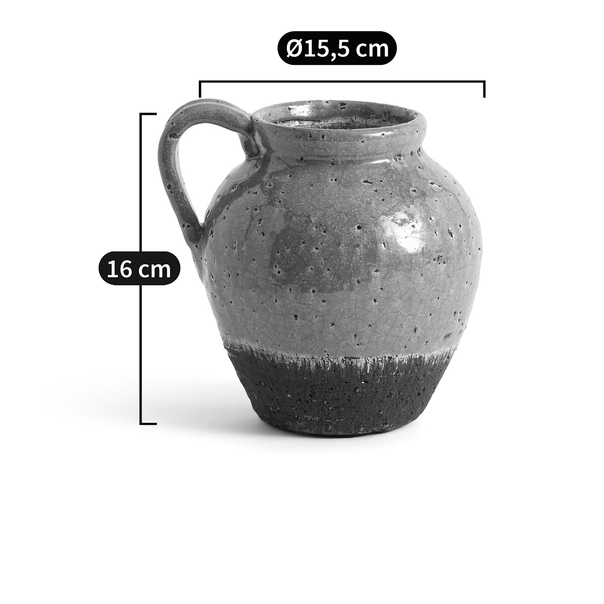 LA REDOUTE INTERIEURS<br>Vaso de cerâmica Alt.16 cm, Othea