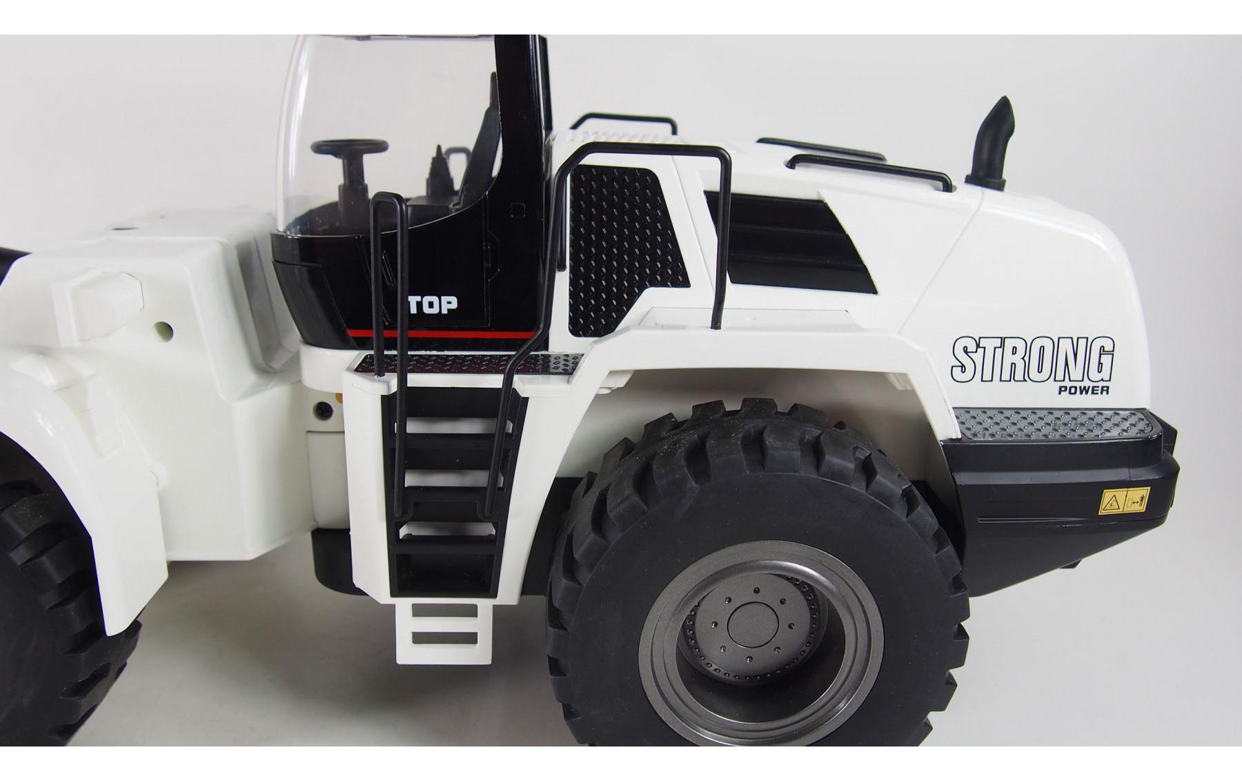 Radlader G483E V3 Weiss, 1:14, RTR<br>Voll funktionsfähiger RC Bagger mit vielen Metallteilen