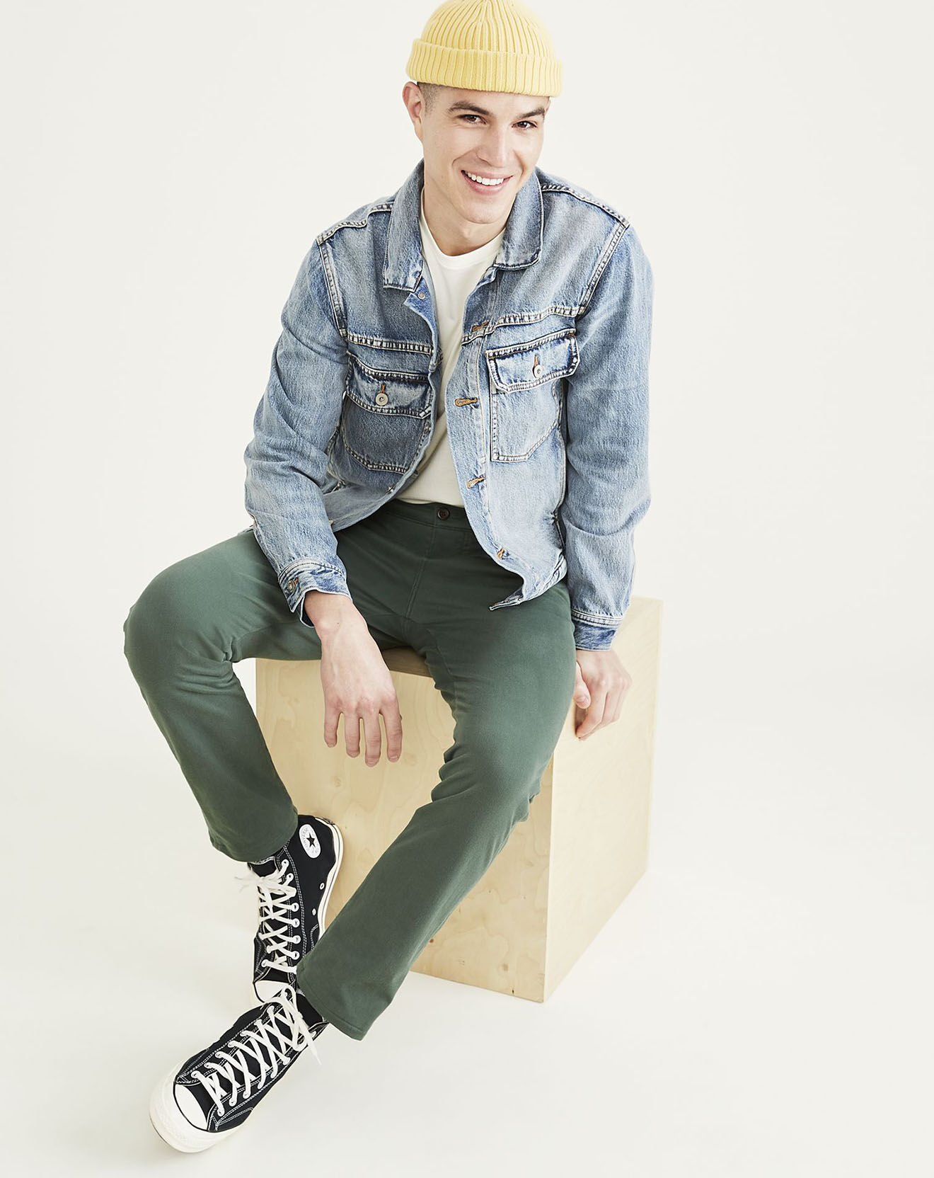 Dockers Pantalon Smart Supreme Flex Skinny vert moyen