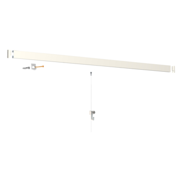 Artiteq Click Rail schilderij ophangsysteem compleet 2 meter wit RAL 9016 overschilderbaar