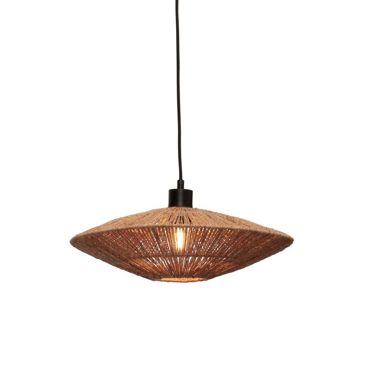 Good&Mojo Iguazu hanglamp schijf Ø40 small naturel